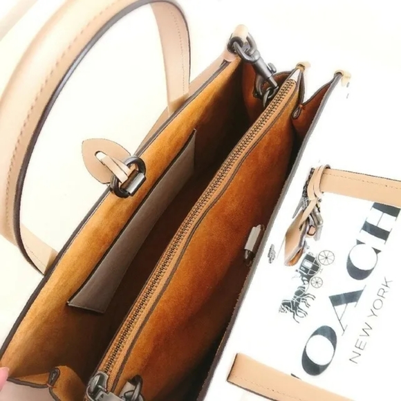 Coach Cooper Carryall In Colorblock With Rivets - Picture 11 of 16